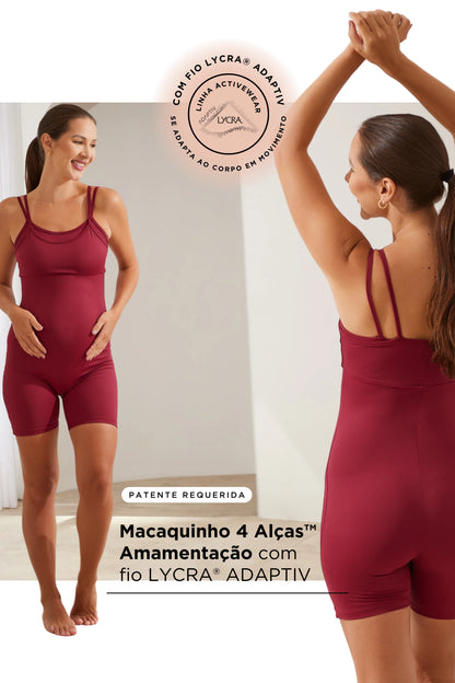 MACAQUINHO 4 ALÇAS  AMAMENTAÇÃO FITNESS COM FIO LYCRA® ADAPTIV