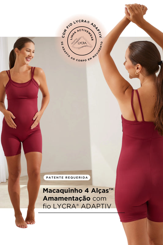 MACAQUINHO 4 ALÇAS  AMAMENTAÇÃO FITNESS COM FIO LYCRA® ADAPTIV