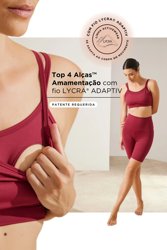 TOP 4 ALÇAS AMAMENTAÇÃO FITNESS COM FIO LYCRA® ADAPTIV
