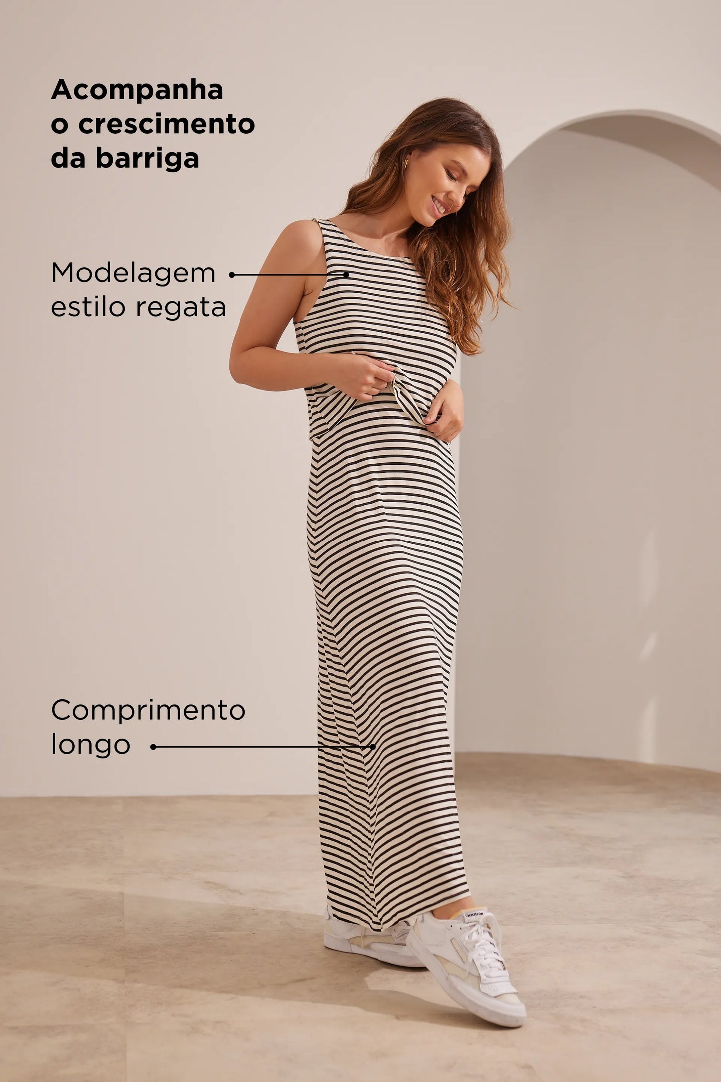 VESTIDO CORINGÃO REGATA PARA AMAMENTAR