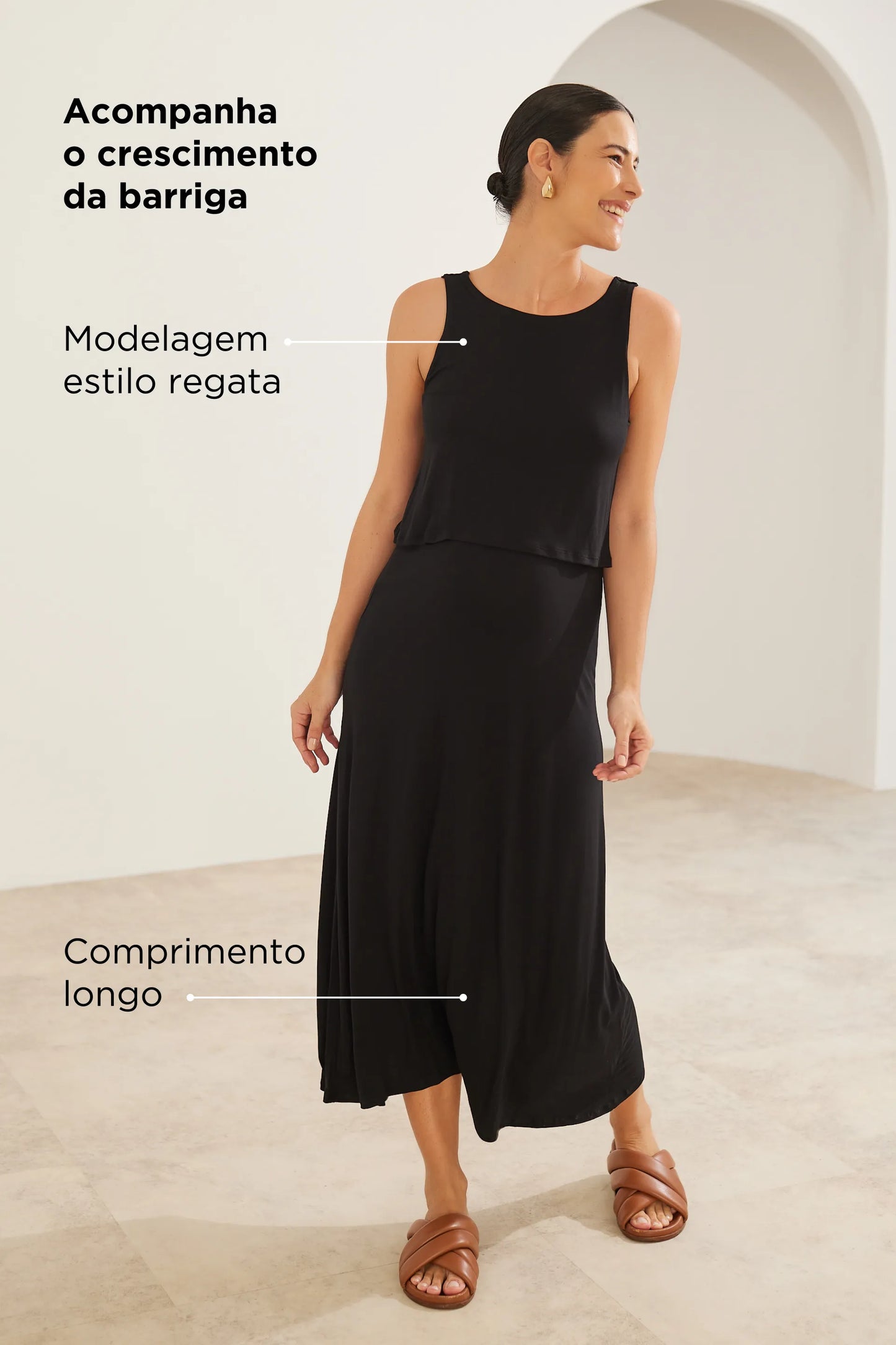 VESTIDO CORINGÃO REGATA PARA AMAMENTAR