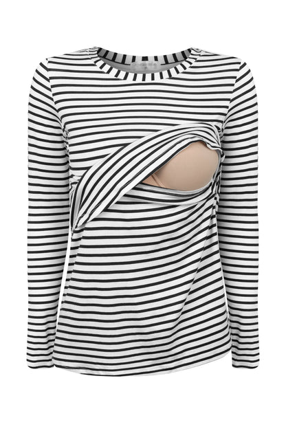 BLUSA PRÁTICA MANGA LONGA GESTANTE E AMAMENTAÇÃO