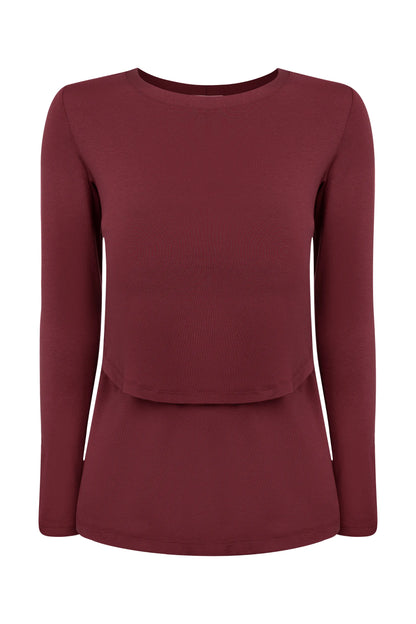 BLUSA PRÁTICA MANGA LONGA GESTANTE E AMAMENTAÇÃO
