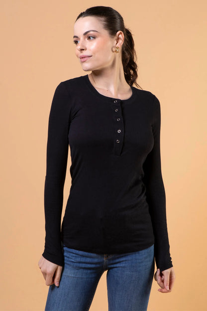 BLUSA CANELADA COM BOTÕES GESTANTE E AMAMENTAÇÃO