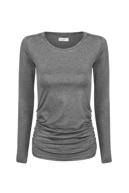BLUSA GESTANTE ESTICA E VAI MANGA LONGA