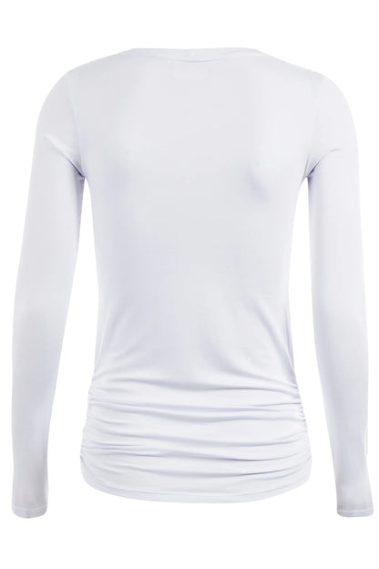 BLUSA GESTANTE ESTICA E VAI MANGA LONGA
