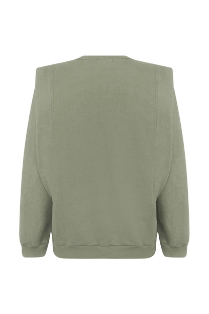 BLUSA DE MOLETOM PARA AMAMENTAR COM ZÍPER E RIBANA