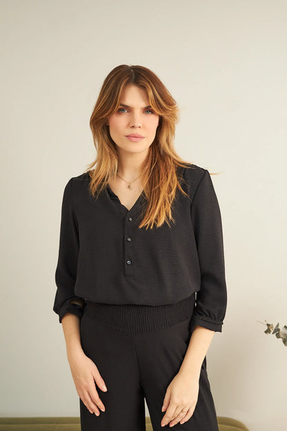 BLUSA GESTANTE E AMAMENTAÇÃO MANGA 3/4