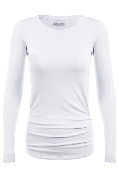 BLUSA GESTANTE ESTICA E VAI MANGA LONGA
