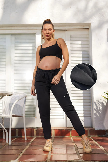 CALÇA GESTANTE CENOURA AJUSTÁVEL
