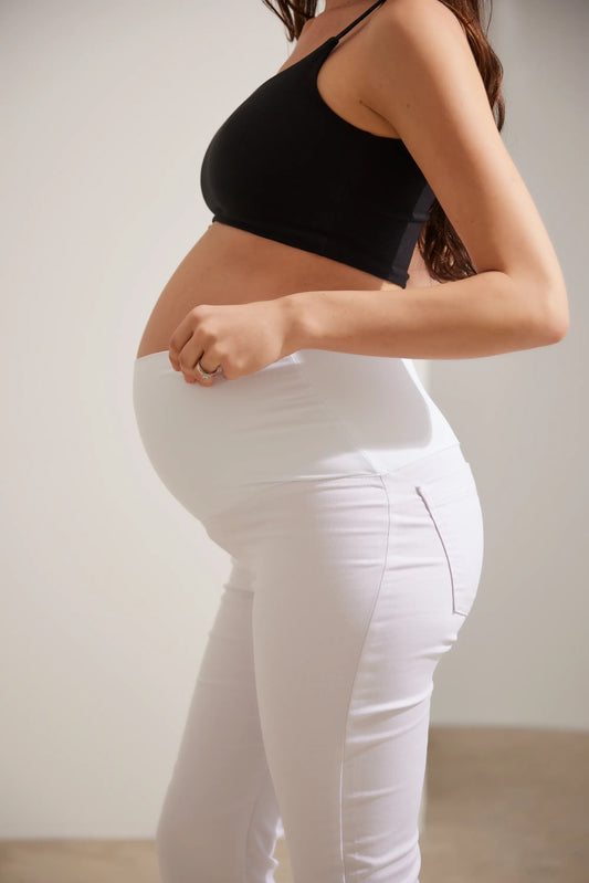 CALÇA DE SARJA GESTANTE E PÓS-PARTO