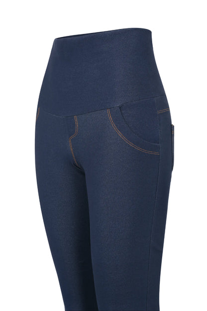 CALÇA GESTANTE JEANS DE MOLETOM BOOTCUT