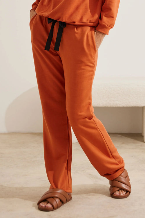 CALÇA GESTANTE MOLETOM COMFY RETA