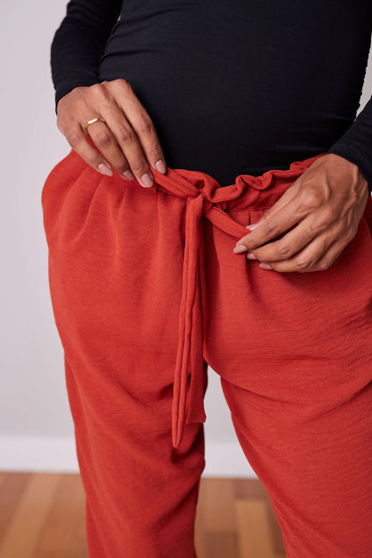 CALÇA GESTANTE CENOURA AJUSTÁVEL