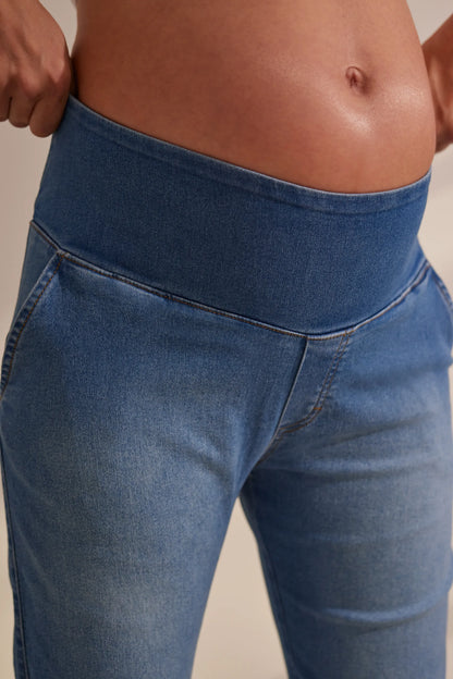 CALÇA JEANS GESTANTE E PÓS-PARTO RETA