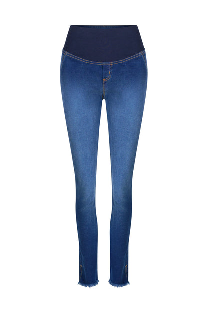 CALÇA JEANS SKINNY CÓS AJUSTÁVEL GESTANTE E PÓS-PARTO
