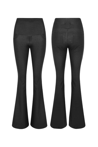 CALÇA GESTANTE JEANS DE MOLETOM BOOTCUT