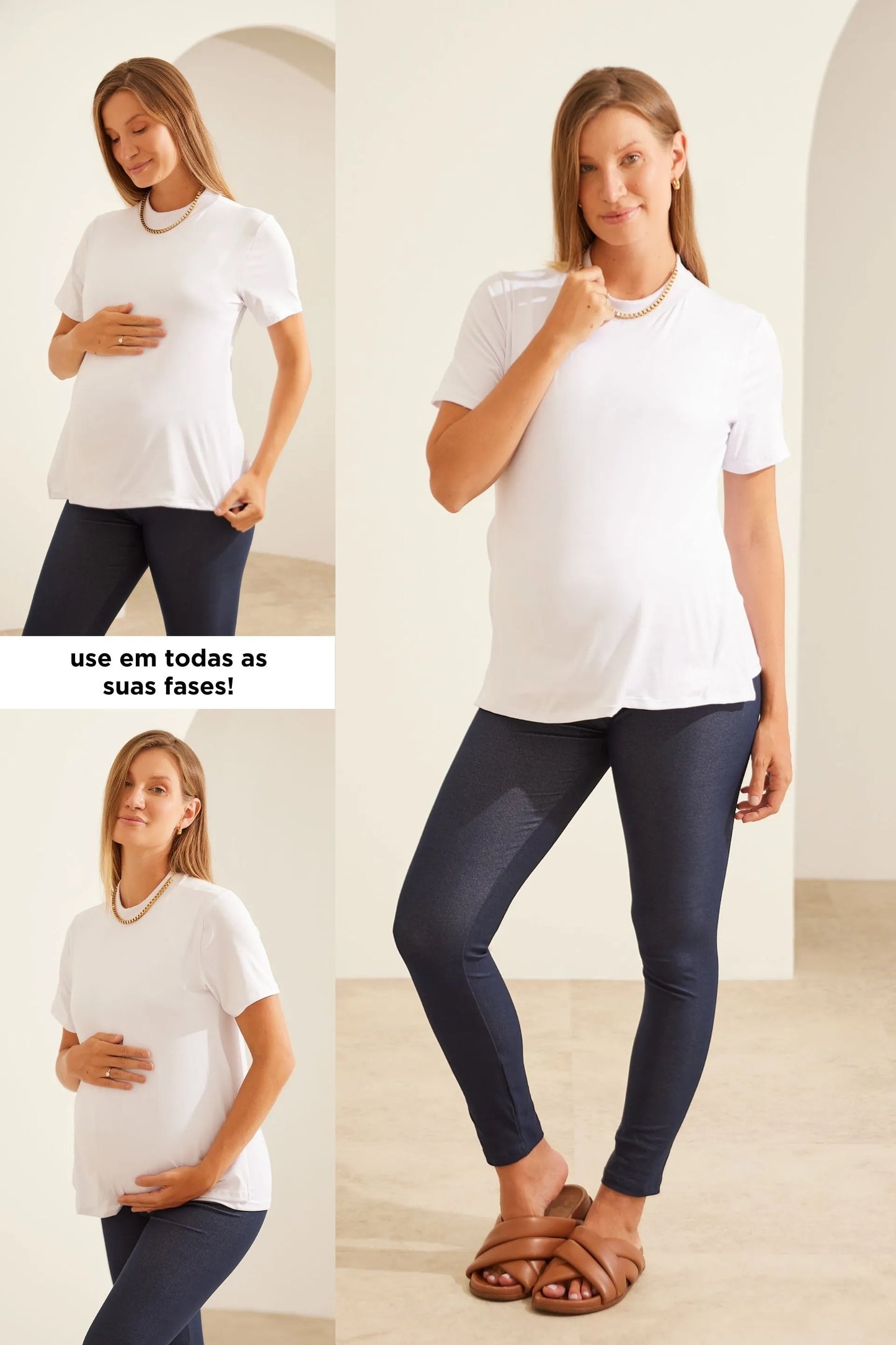 CAMISETA COM DETALHE OCULTO DE AMAMENTAÇÃO