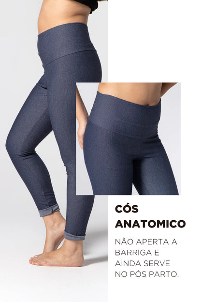 LEGGING BÁSICA GESTANTE DE MALHA JEANS