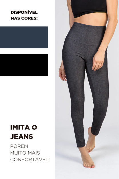 LEGGING BÁSICA GESTANTE DE MALHA JEANS