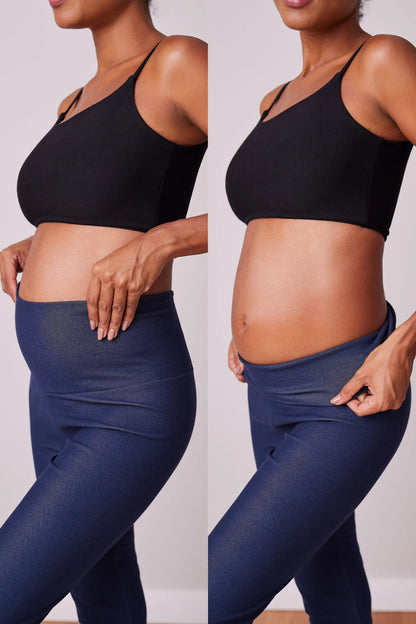 LEGGING BÁSICA GESTANTE DE MALHA JEANS