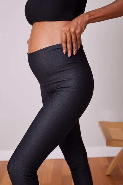 LEGGING BÁSICA GESTANTE DE MALHA JEANS