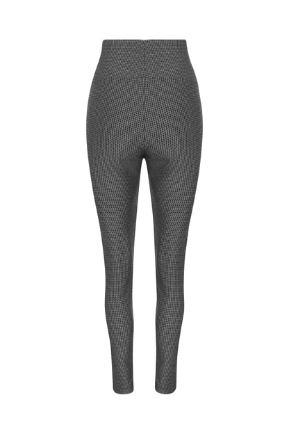 LEGGING GESTANTE PIED DE POULE COM CÓS ANATOMICO