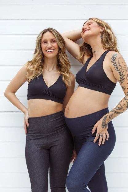 LEGGING BÁSICA GESTANTE DE MALHA JEANS