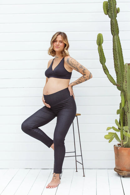 LEGGING BÁSICA GESTANTE DE MALHA JEANS