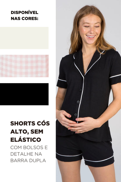 CONJUNTO PIJAMA DOLL AMERICANO MATERNIDADE