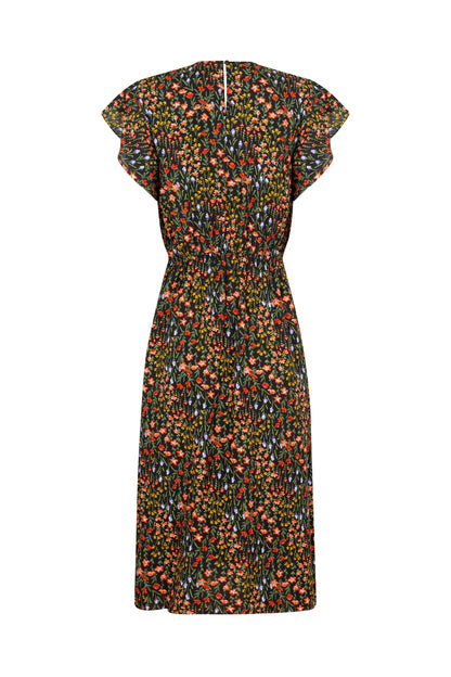 VESTIDO COM BABADOS MIDI GESTANTE E AMAMENTAÇÃO